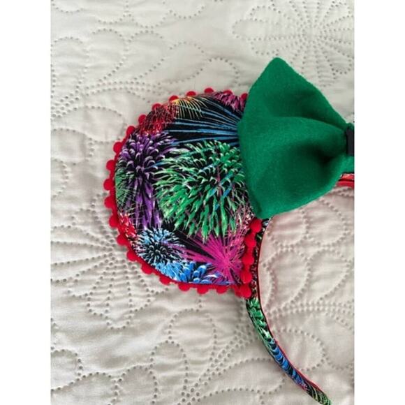 Disney Magic Kingdom Castle Fireworks Handmade Minnie Ears - Picture 3 of 5